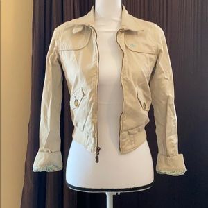 Abercrombie khaki jacket, size Large